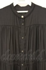 画像2: axes femme / シアーストライプノースリワンピース M クロ O-26-09-25-030-AX-OP-OW-OS (2)