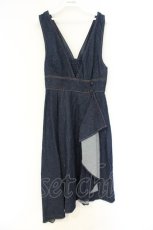 画像1: axes femme POETIQUE / ラッフルフリルアシメワンピース M インディゴ O-26-09-25-031-AX-OP-OW-OS (1)
