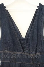 画像2: axes femme POETIQUE / ラッフルフリルアシメワンピース M インディゴ O-26-09-25-031-AX-OP-OW-OS (2)