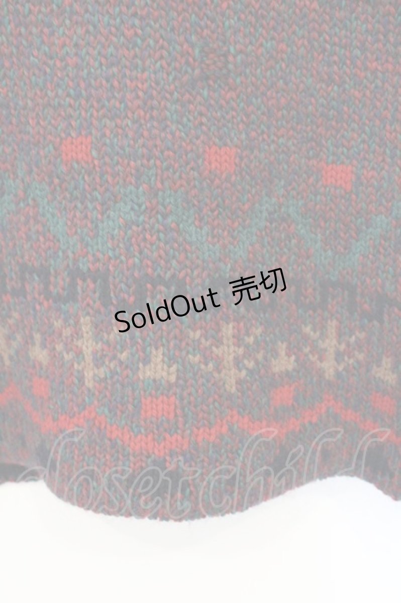 画像3: ILY a LONG TEMPS / ドール刺繍ニット  ワイン O-26-09-26-029-LO-TO-IG-OS (3)