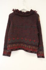 画像4: ILY a LONG TEMPS / ドール刺繍ニット  ワイン O-26-09-26-029-LO-TO-IG-OS (4)