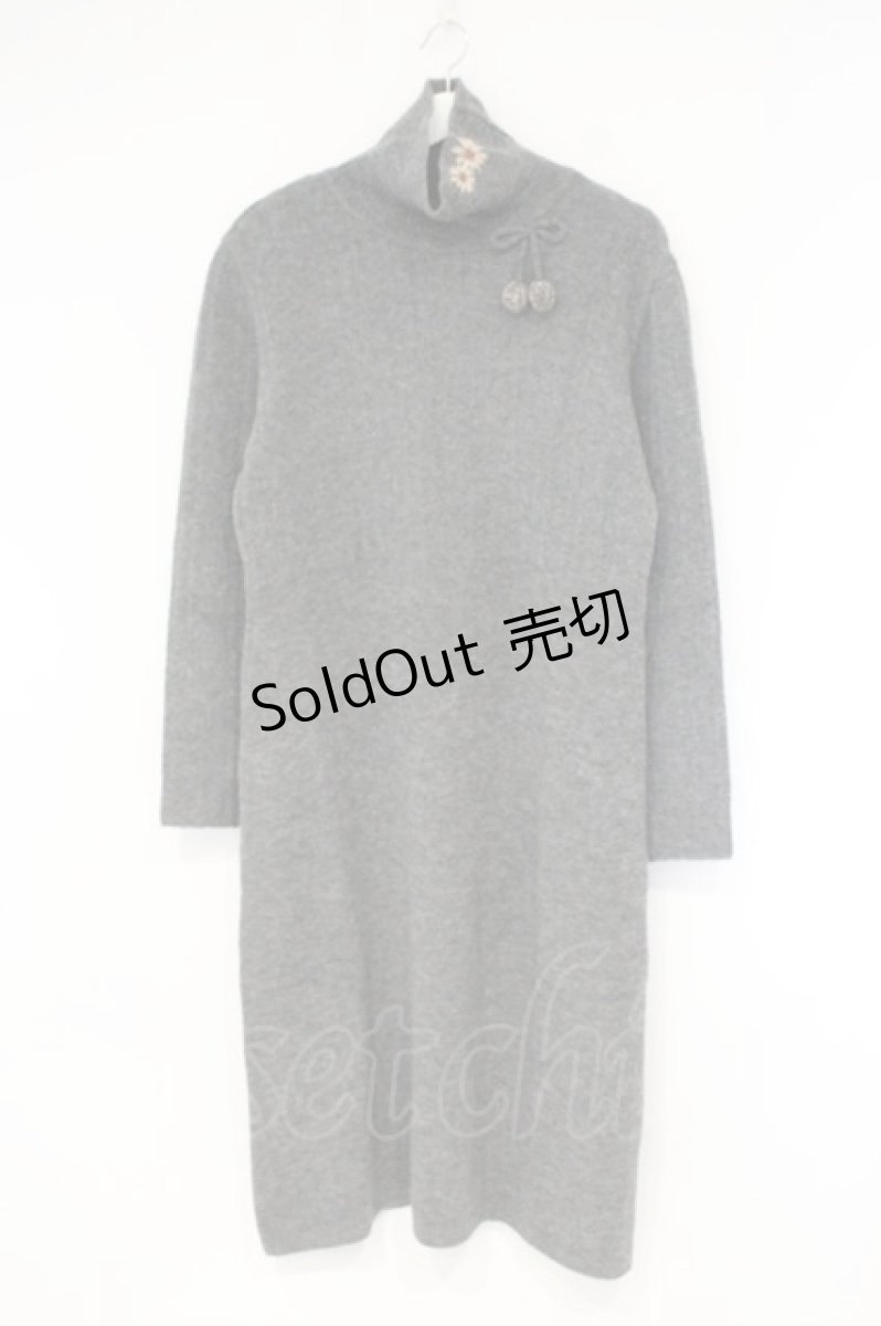 画像1: ILY a LONG TEMPS / ニットワンピース  グレー O-26-09-26-037-LO-OP-IG-OS (1)