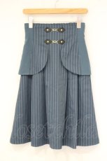 画像1: axes femme POETIQUE / コルセット風デザインスカート M ブルー系 O-26-09-26-053-AX-SK-IG-OS (1)