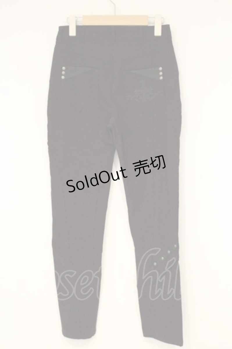 画像4: Ozz Croce / バイカラーベルテッドパンツ  パープル×グレー O-26-09-26-057-OO-PA-IG-OS (4)