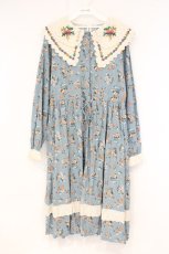 画像1: LOLITAその他 / 刺繍衿レトロワンピース  グリーン系 O-26-09-26-007-LO-OP-OW-OS (1)