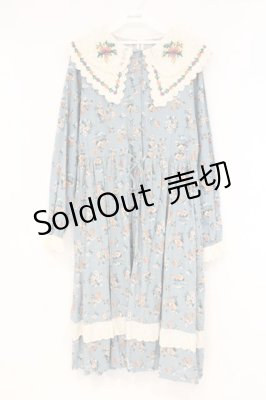 Preview of 刺繍衿レトロワンピース  グリーン系
