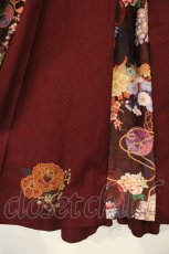 画像2: Ozz oneste / 大正ロマン柄スカート  ワイン O-26-09-26-072-OO-SK-IG-OS (2)