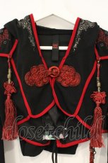画像2: Ozz oneste / 菊華蝶着物袖ボレロ  ブラック×レッド O-26-09-26-073-OO-JA-IG-OS (2)