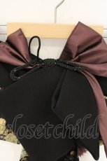画像2: Ozz oneste / 飾り帯  ブラック×ワイン O-26-09-26-075-OO-TO-IG-OS (2)