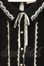 画像2: axes femme POETIQUE / フリルブラウスカットプルオーバー M クロ O-26-09-26-079-AX-TO-IG-OS (2)