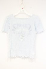 画像1: merry jenny / おどるうさぎのシャーリングTee　Tシャツ F サックス O-26-09-26-014-LO-TO-OW-OS (1)