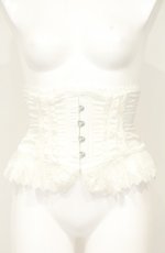 画像1: ATELIER PIERROT / Frill Short Corset コルセット  ホワイト O-26-09-27-029-EL-TO-OW-OS (1)