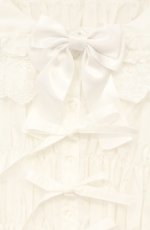 画像2: metamorphose / 【プラスサイズ】綿レースシャーリング長袖ブラウス（丸襟） 2 シロ O-26-09-27-003-ME-BL-OW-OS (2)