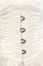 画像3: ATELIER PIERROT / Frill Short Corset コルセット  ホワイト O-26-09-27-029-EL-TO-OW-OS (3)