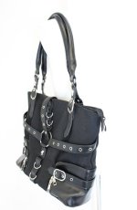 画像2: BANNED APPAREL / ハーネス ベルト スカル バッグ  ブラック O-26-09-27-1009-PU-BG-IG-OS (2)