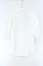 画像2: an another angelus / ドレープタイ付きシャツ F シロ×グレー O-26-09-27-063-CA-BL-OW-OS (2)