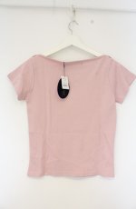 画像2: an another angelus / ロゴ刺繍フレンチスリーブT F ピンク O-26-09-27-065-CA-TS-OW-OS (2)