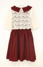 画像2: LIZ LISA / 池袋限定カラーワンピ  ワイン O-26-09-27-020-LO-OP-OW-OS (2)
