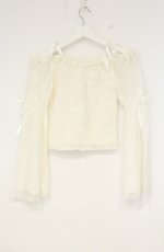画像2: LIZ LISA / シャーリングオフショルチュニック オフシロ  O-26-09-27-023-LO-TO-OW-OS (2)