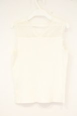 画像3: Franche Lippee / レース切り替えタンクトップ M シロ O-26-09-28-030-LO-TO-OW-OS (3)