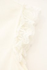 画像2: Franche Lippee / レース使いテレコタンクトップ M シロ O-26-09-28-031-LO-TO-OW-OS (2)