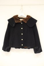 画像1: Franche Lippee / マフマフコート M ネイビー×ブラウン O-26-09-28-035-LO-CO-OW-OS (1)