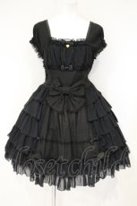 画像1: Angelic Pretty / サイドフリルフェアリーワンピース  クロ O-26-09-28-039-AP-OP-IG-OS (1)