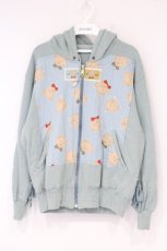 画像1: PINK HOUSE / くまプリント＆ワッペン使いZIPパーカー  ブルー系 O-26-09-28-057-LO-TO-OW-OS (1)