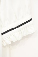 画像3: Secret Honey / ダブルフリル半袖ブラウス  シロ×クロ O-26-09-28-001-CA-BL-IG-OS (3)