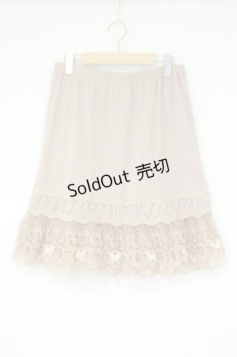 画像1: axes femme / バタフライレース使いペチスカート M ピンク O-26-09-28-086-AX-SK-OW-OS (1)