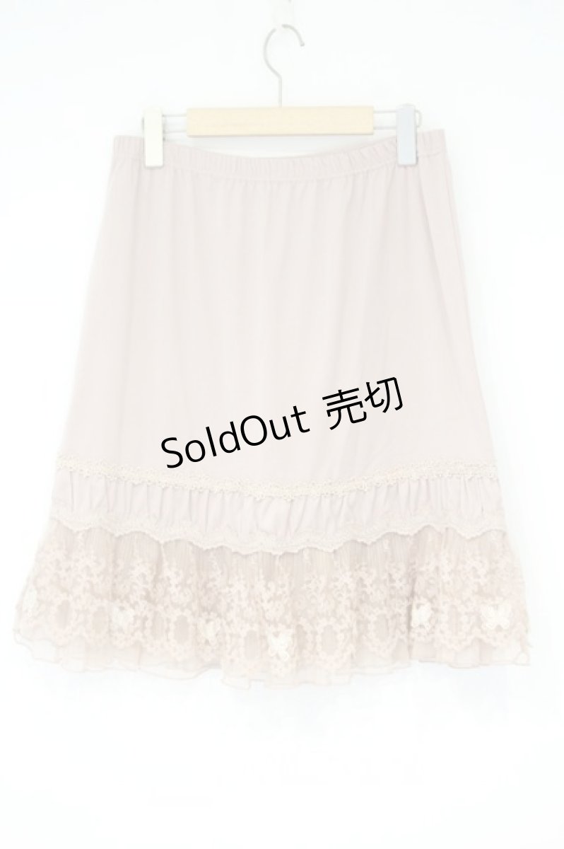 画像3: axes femme / バタフライレース使いペチスカート M ピンク O-26-09-28-086-AX-SK-OW-OS (3)