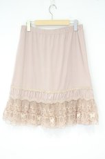 画像3: axes femme / バタフライレース使いペチスカート M ピンク O-26-09-28-086-AX-SK-OW-OS (3)