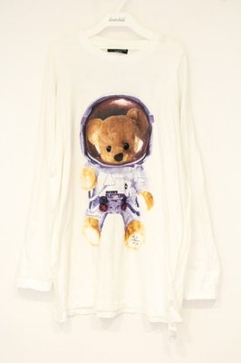 Preview of Spacesuit Bear L/S tee  ホワイト