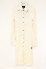 画像1: Ozz Croce / クラッシュベロアロングシャツ  アイボリー O-26-09-28-088-OO-BL-OW-OS (1)