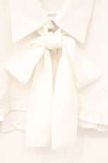 画像2: Ank Rouge / ボウタイ付きショートブラウス  シロ O-26-09-28-092-CA-BL-IG-OS (2)
