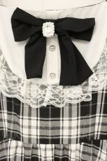 画像2: Lovely Tency / TT*ALS*リボンジャンパースカート LL クロ×シロ O-26-09-28-095-LO-OP-IG-OS (2)