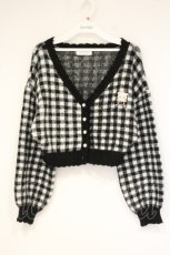 画像1: pium / sweet kitten ショート丈カーディガン  クロ×シロ O-26-09-28-011-LO-TO-IG-OS (1)