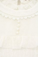 画像2: axes femme / リボン付き切替プルオーバー  アイボリー O-26-09-28-002-AX-TO-IG-OS (2)