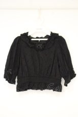 画像1: axes femme kawaii / コットンレースブラウス M クロ O-26-09-29-030-AX-BL-OW-OS (1)