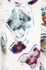 画像2: TRAVAS TOKYO / Acrylic art round hem BIG TEE　BIGTシャツ  ホワイト O-26-09-29-033-PU-TO-IG-OS (2)