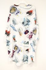 画像3: TRAVAS TOKYO / Acrylic art round hem BIG TEE　BIGTシャツ  ホワイト O-26-09-29-033-PU-TO-IG-OS (3)