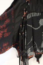 画像2: HANGRY&ANGRY / アシンメトリープリントランダムスカート  ブラック× O-26-09-29-050-HN-SK-IG-OS (2)