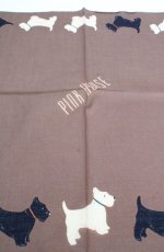 画像3: PINK HOUSE / ハンカチ  ブラウン・テリア O-26-09-29-1042-LO-JA-OW-OS (3)