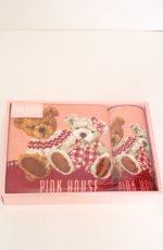 画像1: PINK HOUSE / くまタオルセット  ピンク系 O-26-09-29-1044-LO-ZA-OW-OS (1)