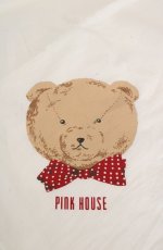 画像2: PINK HOUSE / くまプリント大判ストール  シロ O-26-09-29-1045-LO-ZA-OW-OS (2)