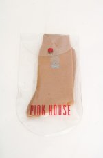 画像1: PINK HOUSE / うさぎソックス  カラシ O-26-09-29-1046-LO-ZA-OW-OS (1)