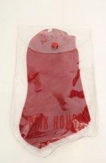 画像1: PINK HOUSE / 無地ソックス  アカ O-26-09-29-1047-LO-ZA-OW-OS (1)