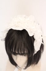 画像2: axes femme kawaii / プチリボンヘッドドレス  シロ O-26-09-29-1009-AX-AC-OW-OS (2)