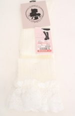 画像1: Cherirulu Chocola / ECMYOVKTPレース　オーバーニー 23~25cm シロ O-26-09-29-1018-LO-ZA-OW-OS (1)