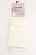 画像2: Cherirulu Chocola / ECMYOVKレースリボン　オーバーニー 23~25cm シロ O-26-09-29-1019-LO-ZA-OW-OS (2)